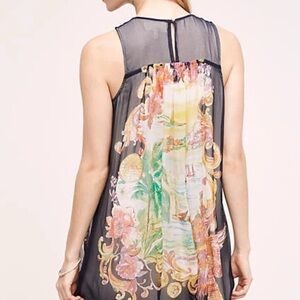 Anthroplogie Moulinette Soeurs Varese Silk Tunic Dress 2